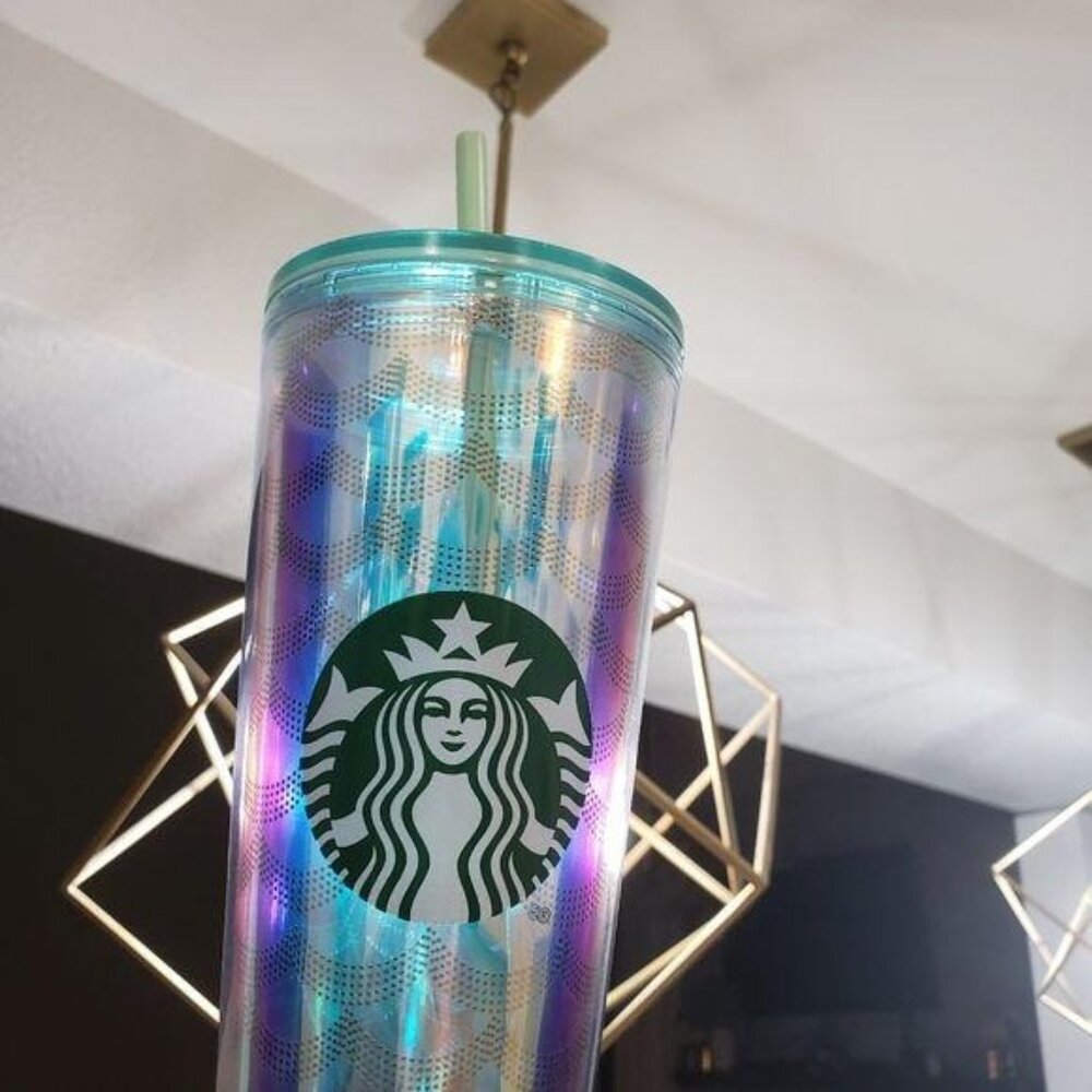 Starbucks Iridescent 24 Oz Cold Cup Tumbler With Straw - Picture 4 of 10